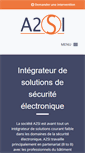 Mobile Screenshot of a2si-securite.fr
