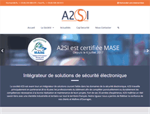 Tablet Screenshot of a2si-securite.fr